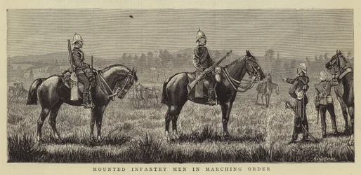 Mounted Infantry Men in Marching Order